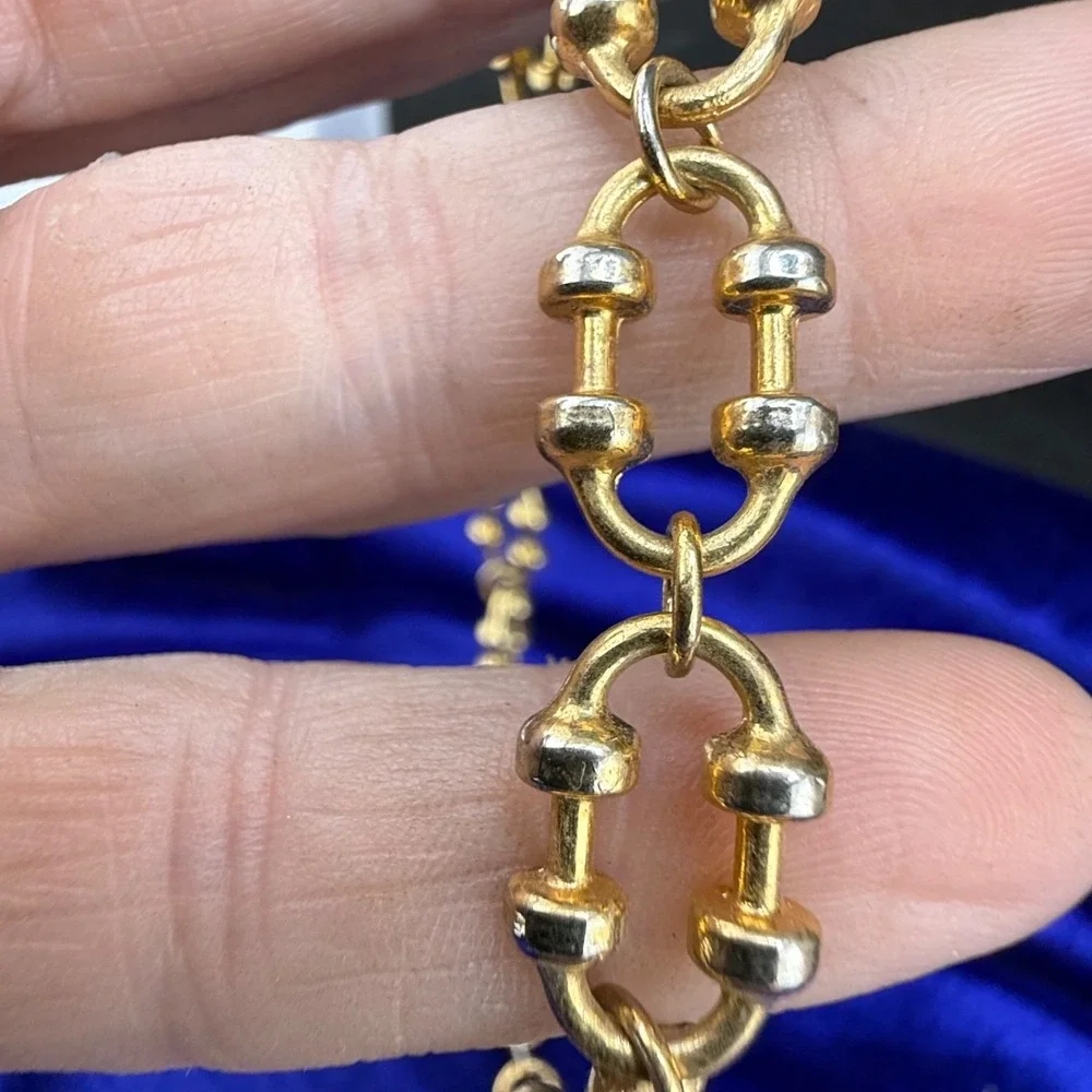 Vintage Avon Necklace Lot Gold Tone Chain Signed 19